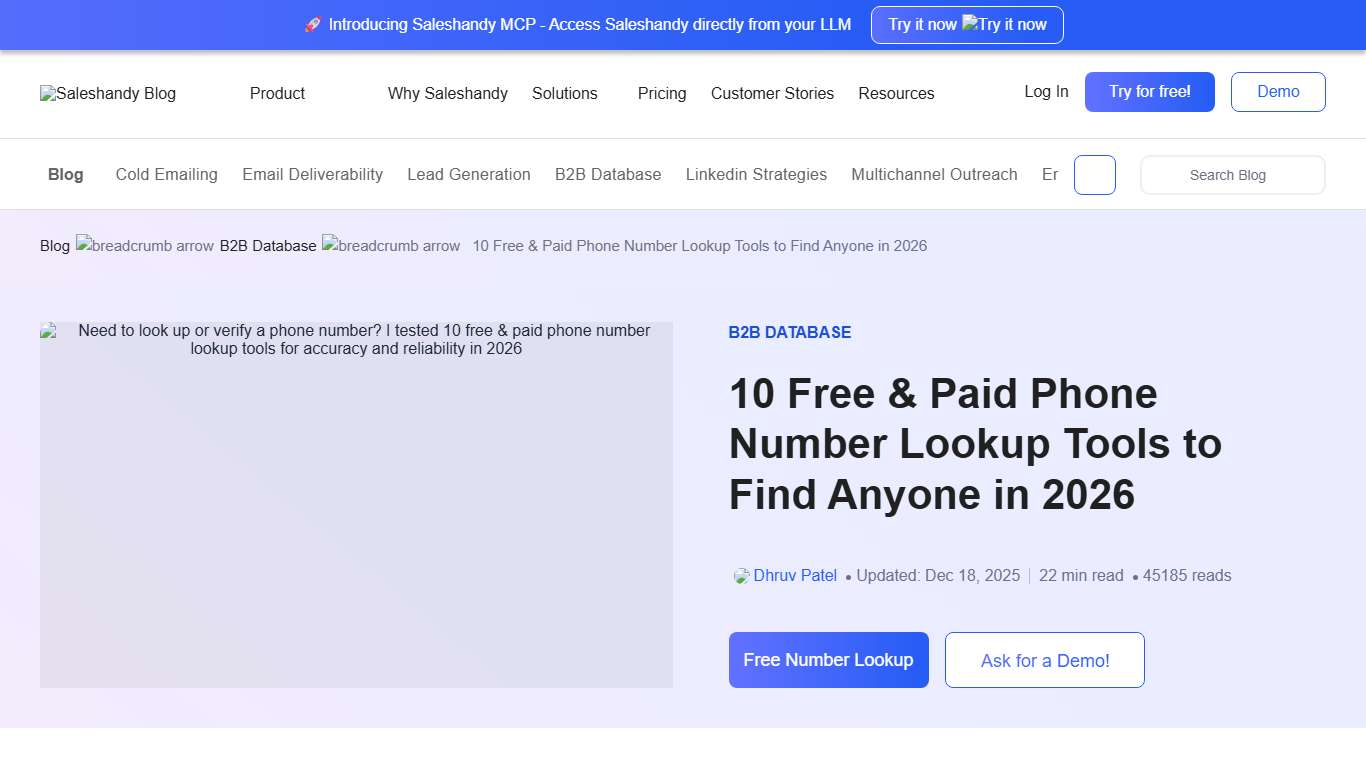 Phone Number Lookup: 10 Free & Paid Tools to Verify Numbers in 2026